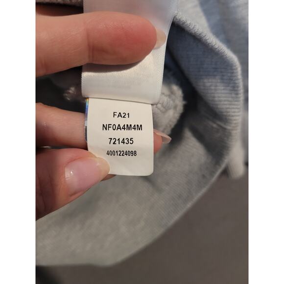 The North Face Women’s M Half Dome Hoodie Light Grey Heather Black Logo EUC - Picture 9 of 12